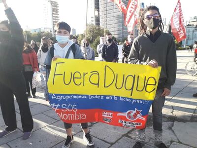Solidaridad por Colombia en La Plata: "Lo que está sucediendo es inhumano"