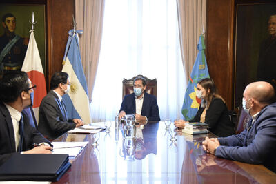 Garro se reunió con el Embajador de Japón para acordar llegada de inversiones e intercambio en la gestión de la pandemia