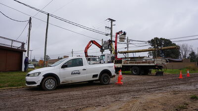 Brandsen: realizaron obras para mejorar la calidad del servicio en el Barrio La Dolly II
