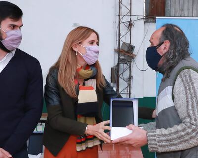 Entregaron tablets en el Club Sud América de La Plata