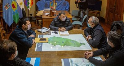 Azul: Bertellys recibió Sergio Berni
