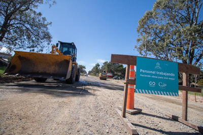 La Costa: Cardozo recorrió los trabajos de pavimentación en Nueva Atlantis