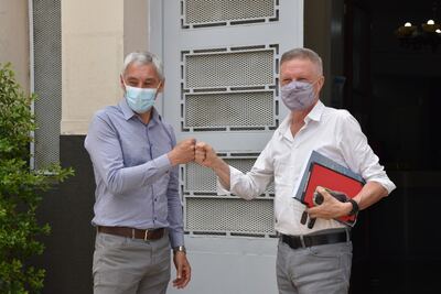 Intendente de Berisso recibió a Mario Oporto