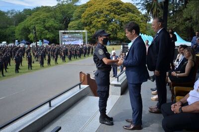 Axel Kicillof participó de la ceremonia por el Bicentenario de la creación de la Policía bonaerense