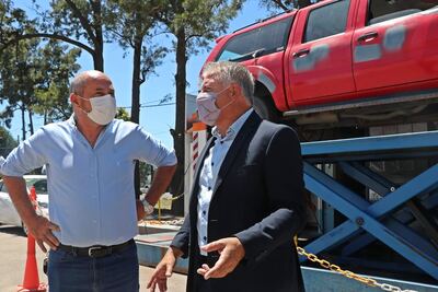 Mario Secco recorrió la planta de la VTV