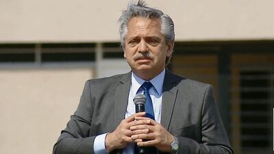 El presidente Alberto Fernández inauguró un tramo de la Ruta Nacional 8