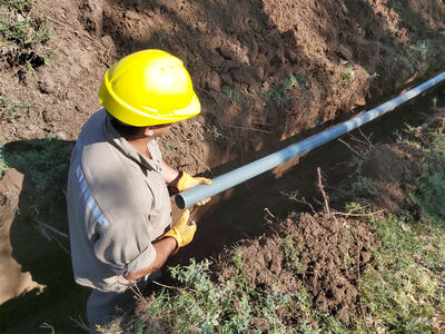 Ramallo: Avanzan los trabajos de extensión de la red de agua potable