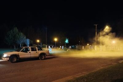 Saladillo: Intensifican las tareas de fumigación contra mosquitos