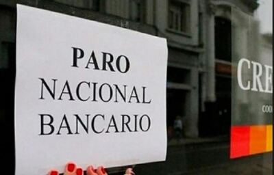 Anunciaron un paro nacional bancario para la semana que viene