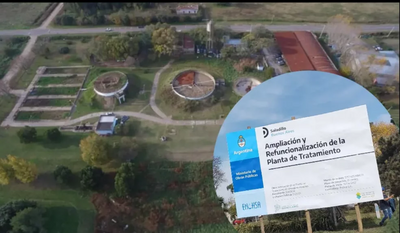 Saladillo: Kicillof y Katopodis pondrán en marcha la obra de la nueva Planta de Cloacas