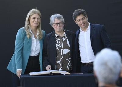 San Vicente: Kicillof le tomó juramento a Flavia Terigi, nueva directora general de Cultura y Educación