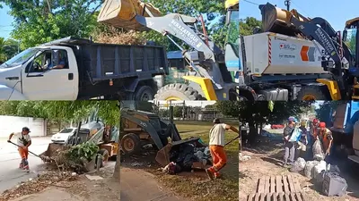 Berazategui: La Comuna refuerza los operativos de limpieza en los barrios