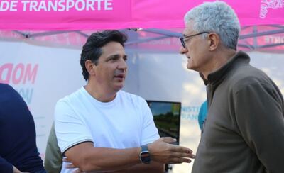 Villa Gesell: Marinucci y Barrera encabezaron un mega operativo de educación vial