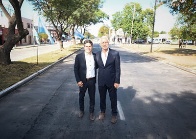 La Plata: Kicillof y Alak recorrieron las obras de la Avenida 60 en Los Hornos