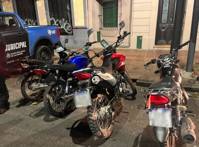 La Plata: Secuestran más de 100 motos en operativos viales