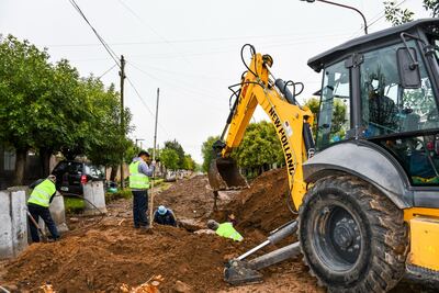 Bragado: Avanza la obra de desagües pluviales en los barrios Fonavi I, Fonavi II y El Complejo