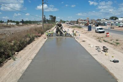 Avanza la obra de ampliación de la Ruta Provincial 1003 que une Merlo con Morón