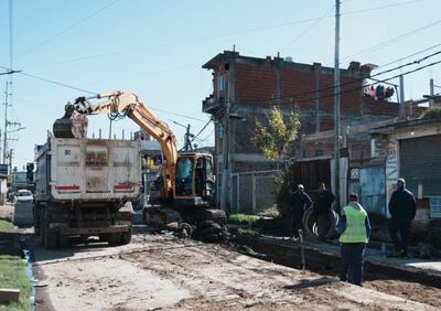 Lomas de Zamora: Avanza la nueva obra hídrica de Homero, en Albertina