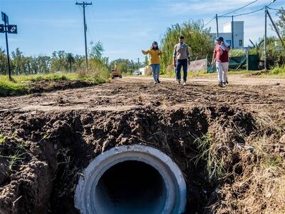 Junín: Avanzan las obras hídricas en distintos sectores de las ciudad