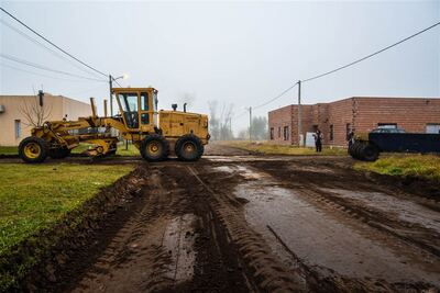 Junín: El Municipio ejecuta tareas viales en el barrio
