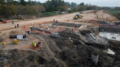 La Plata: Katopodis y Alak recorrieron las obras del nuevo acceso a City Bell