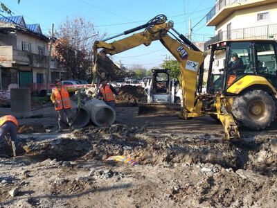 Lomas de Zamora: Comenzó una nueva obra de saneamiento hídrico en Albertina
