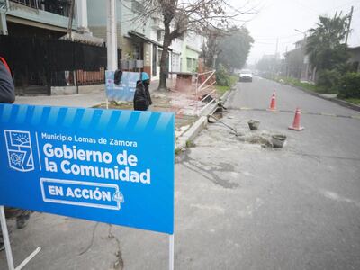 Lomas de Zamora: Avanza el plan de reconstrucción de sumideros en todo el distrito