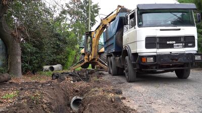 La Plata: La Comuna concluye una obra vial e hidráulica en Villa Castells