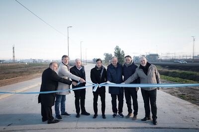 Berazategui: Kicillof inauguró un tramo de la colectora sur Avenida Circunvalación en Hudson