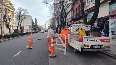 La Plata: Corte parcial en avenida 7 entre 45 y 46 por obra vial
