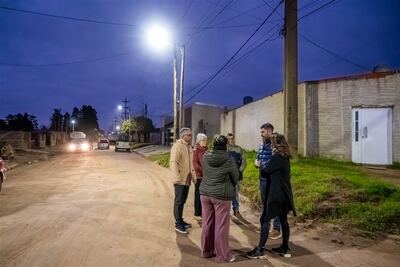 Junín: Se completó la reconversión a LED en el barrio Bicentenario