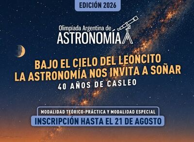 Berisso: Abrió la inscripción para participar de la Olimpiada Argentina de Astronomía 2026