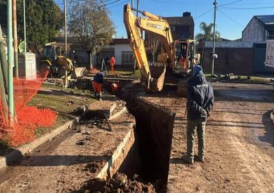 Lomas de Zamora: Comenzó el último frente de la obra de infraestructura hídrica en Melber