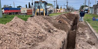 Necochea: Concluyó la obra de la colectora cloacal, clave para el Barrio Norte