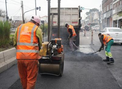 Lomas de Zamora: Completan la reparación vial de las avenidas Alsina y Almirante Brown