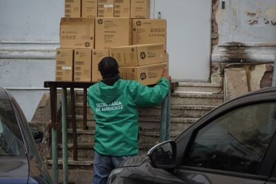 La Plata: El Municipio ya promovió la recuperación de más de 3.600 kilos de tóners y residuos electrónicos