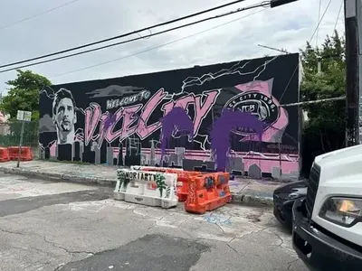 Atacaron un mural con la imagen de Lionel Messi en Miami