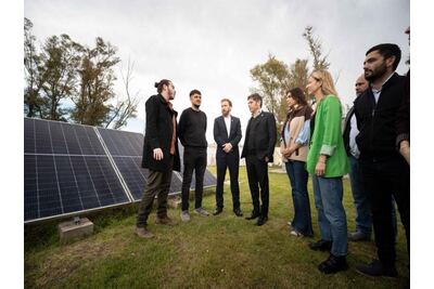 Lomas de Zamora: Kicillof, Otermín y Vilar presentaron el programa "Empleo Verde"
