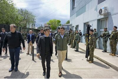 San Isidro: Kicillof recorrió la nueva base de la UTOI