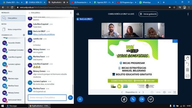 Ingresantes 2022, la UNLP comenzó una recorrida virtual por las escuelas secundarias