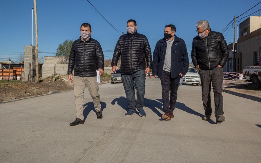 Azul: Se finalizó la obra de pavimento en el barrio Mariano Moreno