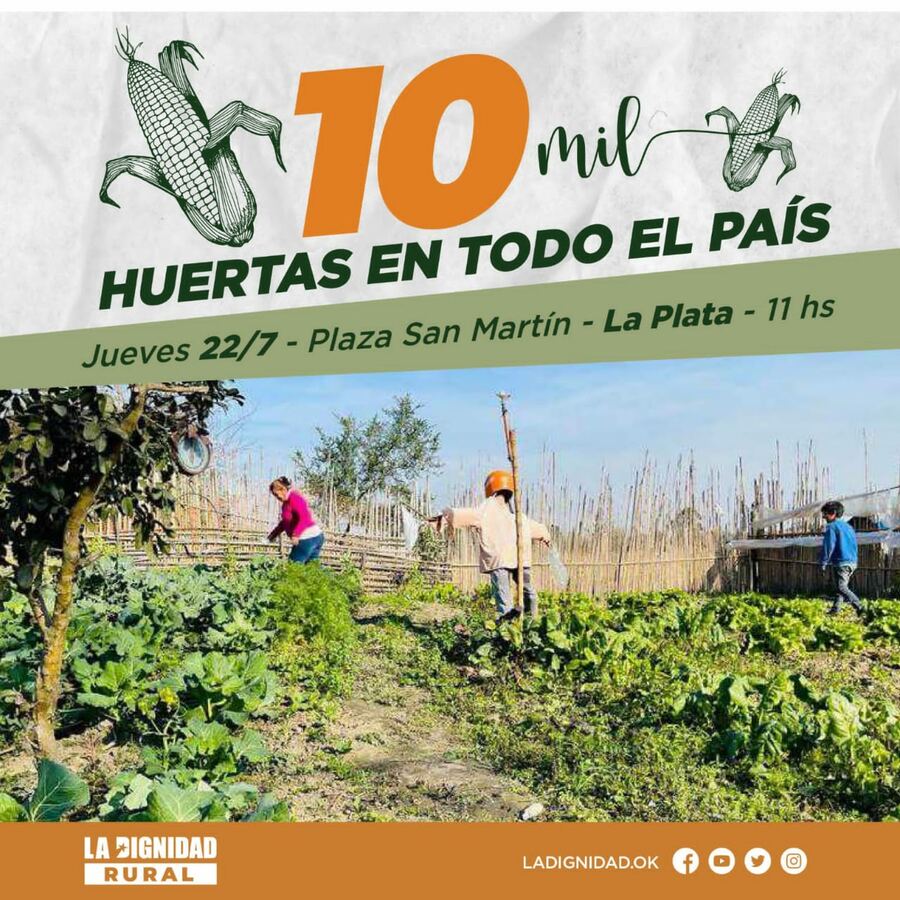 Lanzan un proyecto para poner 10.000 huertas en todo el país