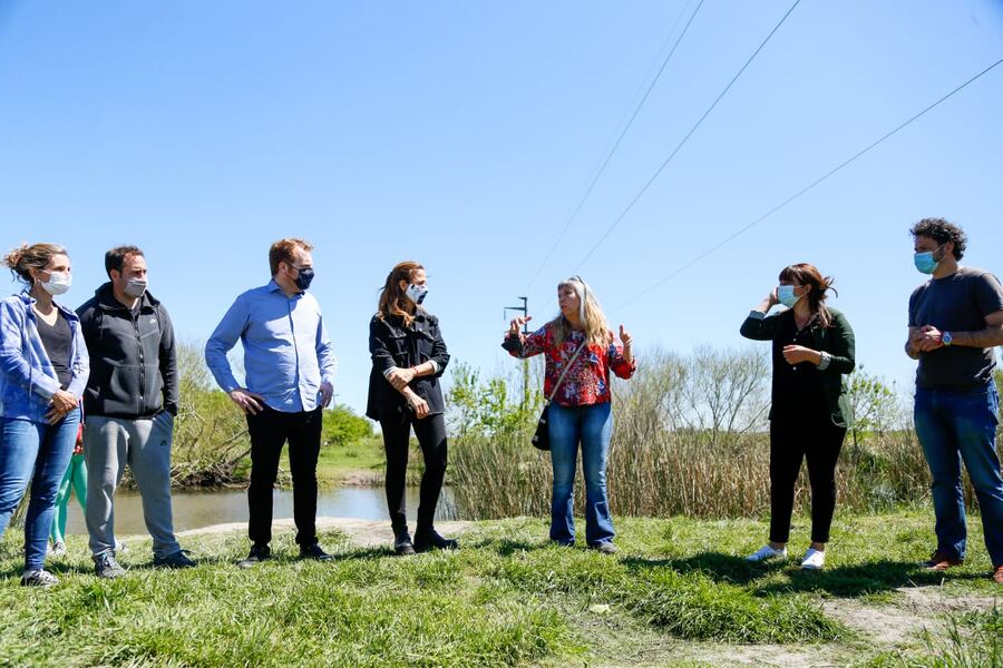 Victoria Tolosa Paz con agenda ambiental en el arroyo El Pescado
