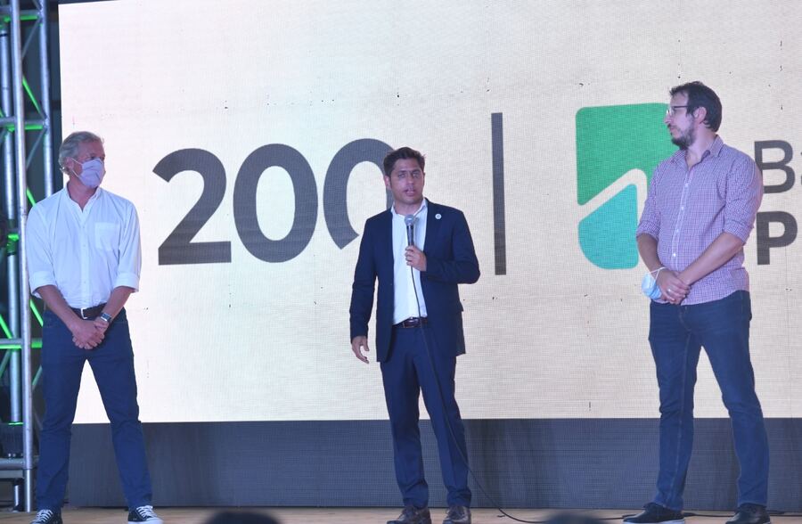 Mar del Plata: Kicillof y Cuattromo encabezaron el acto por el bicentenario del Banco Provincia