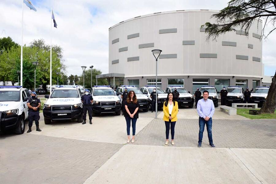 Malvinas Argentinas: Presentaron nuevos patrulleros para las fuerzas de seguridad locales