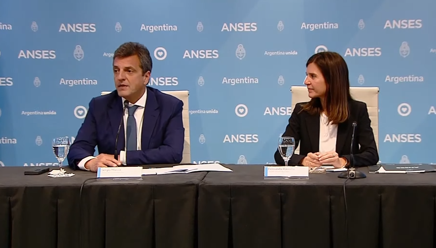 Massa y Raverta anunciaron un bono de $10 mil por 3 meses para jubilados de la mínima