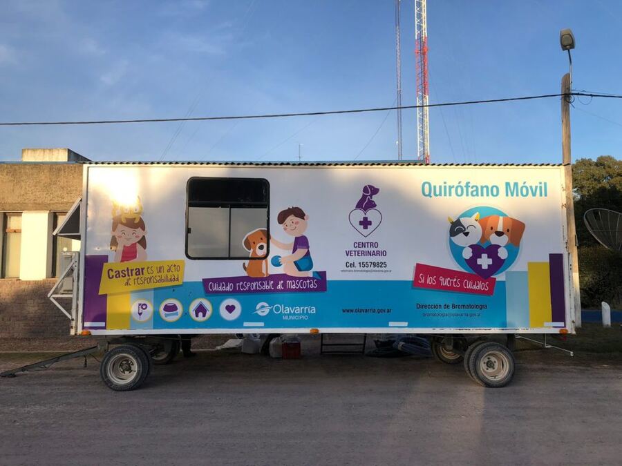 Olavarría: El quirófano veterinario móvil estará esta semana en el barrio Hipólito Yrigoyen