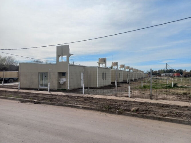 Coronel Dorrego: Avanza la construcción de viviendas en el distrito