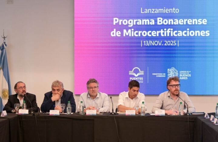 Presentan el Programa Bonaerense de Microcertificaciones