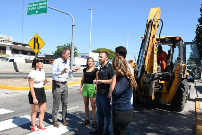 Lomas de Zamora: Katopodis recorrió el avance de obra en la RP 4